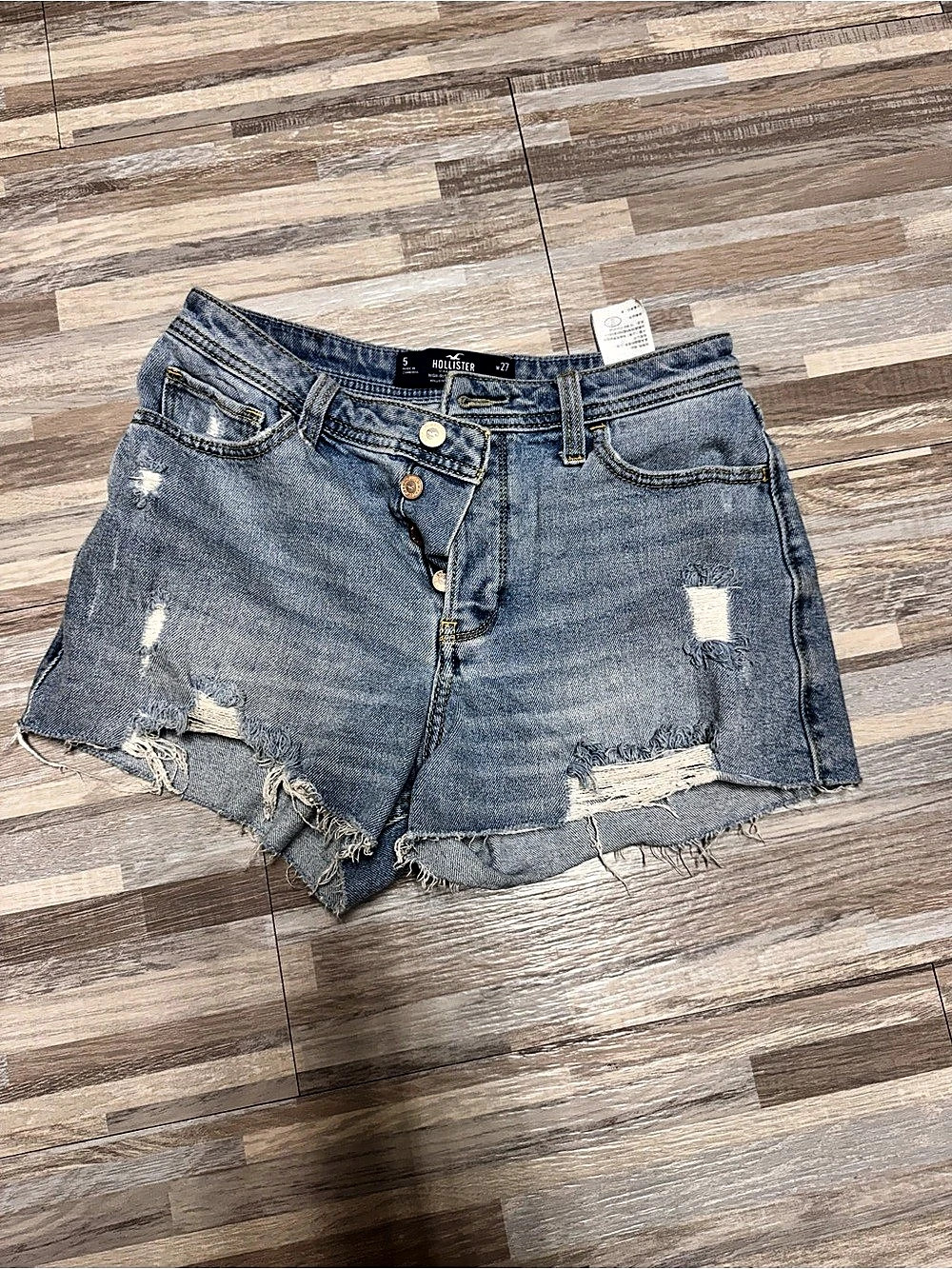 Hollister Women's Distressed Jean Shorts size 5